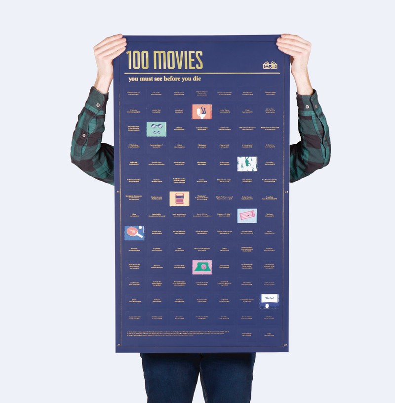DOIY 100 Movies You Must See Before You Die English Interactive Poster