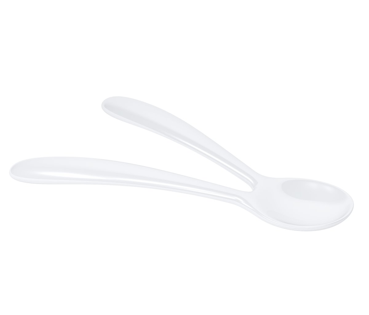 Cookut Bunny White Learning Spoon