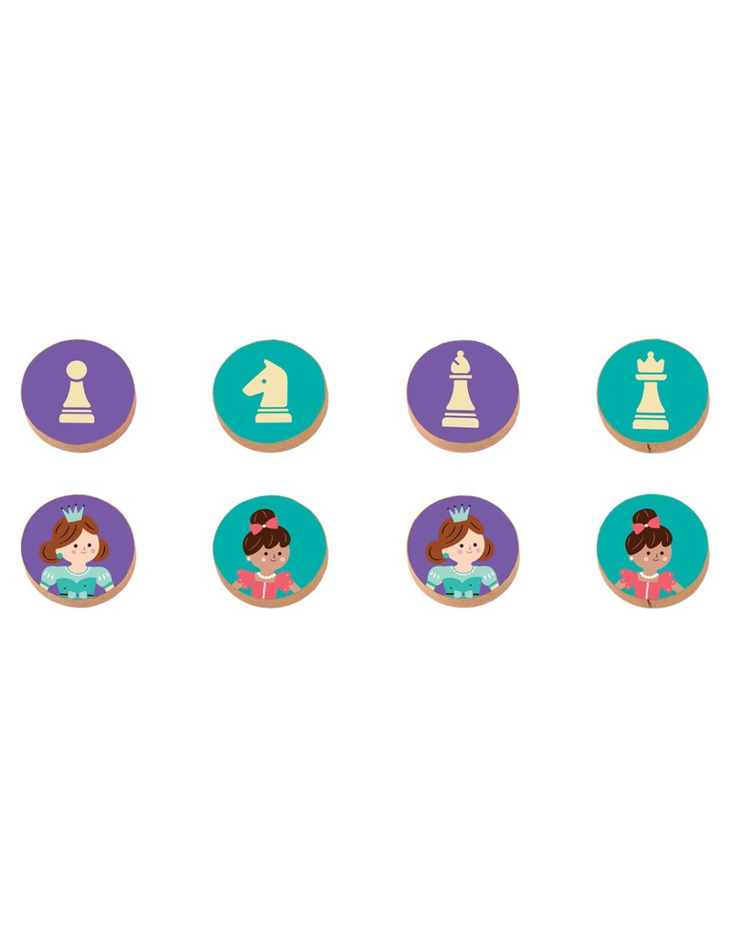 Mudpuppy Enchanting Princess Chess & Checkers