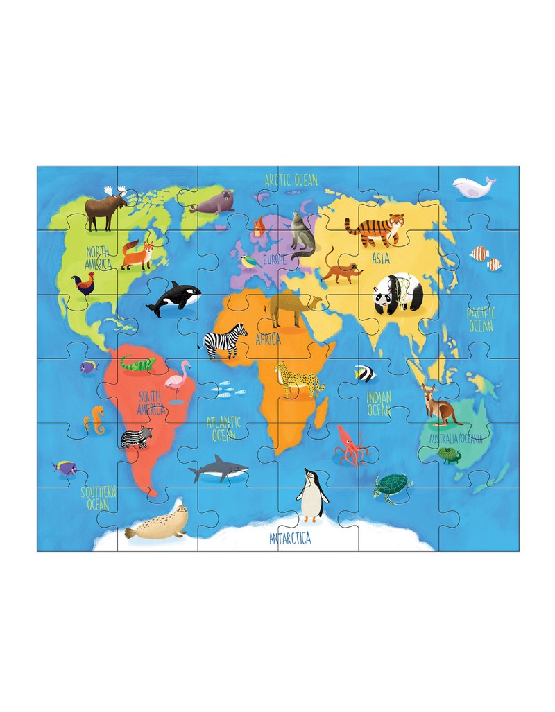 Mudpuppy Animals of the World Puzzle Play Set