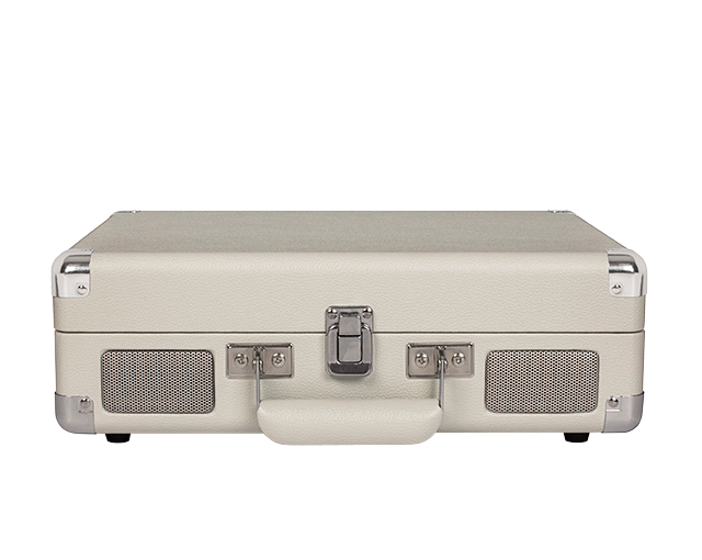 Crosley Cruiser Deluxe Portable Turntable with Built-in Speakers - White Sand