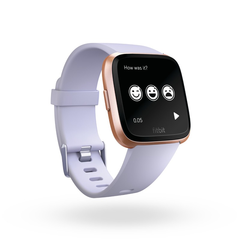 Fitbit Versa Rose Gold/Perwinkle Aluminum Smartwatch
