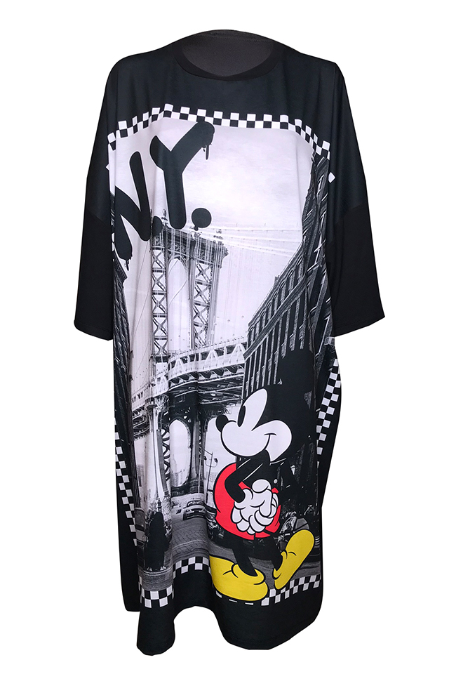 Sugarbird Mickey Mouse Demo NY Printed Dress