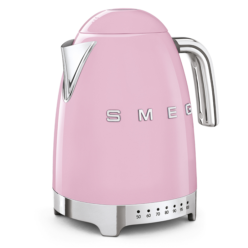 SMEG Variable Temperature Electric Kettle 1.7 Liters - Pink