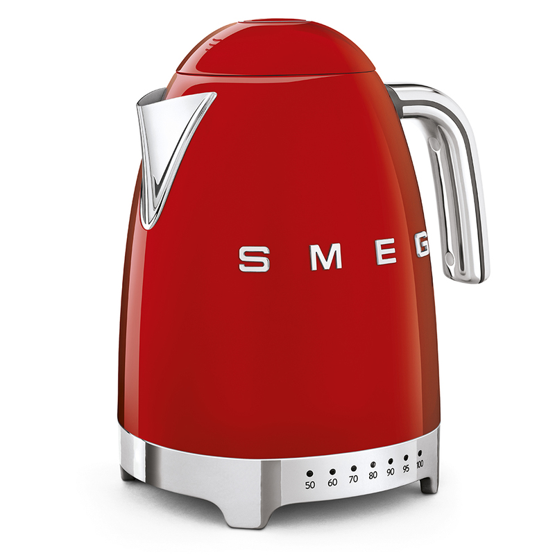 SMEG Variable Temperature Electric Kettle 1.7 Liters - Red