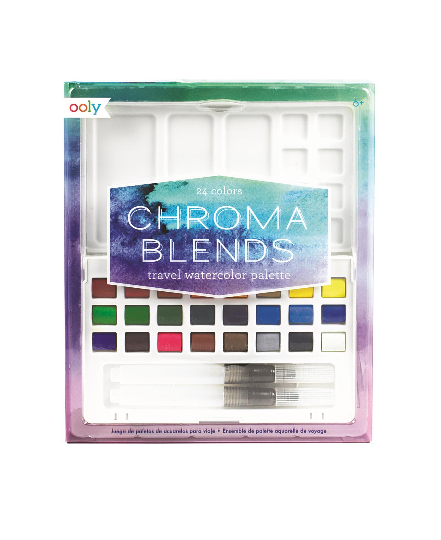 Ooly Chroma Blends Travel Watercolor Palette