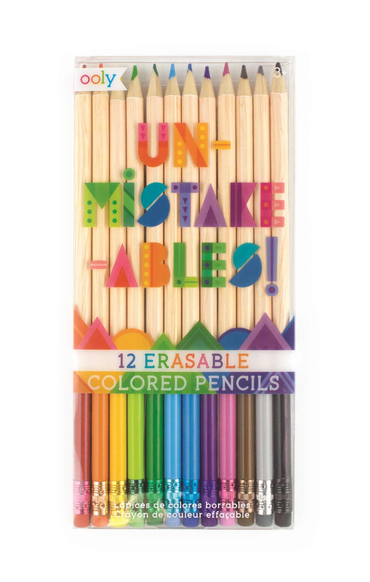 Ooly Unmistakeables Erasable Colored Pencils (Set of 12)