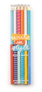 Ooly Write In Style Graphite Pencils Dots & Dashes (Set of 6)