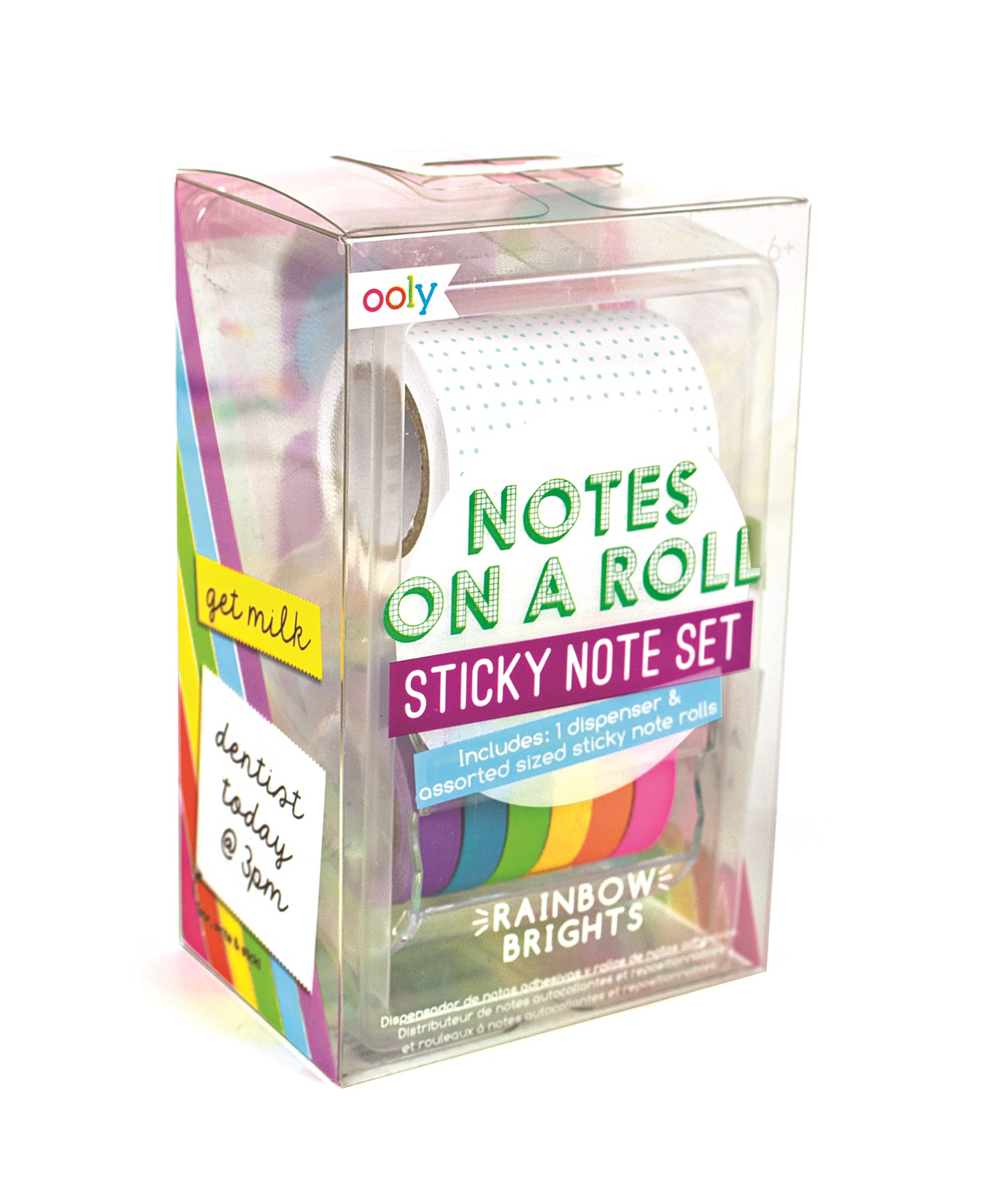 Ooly Notes On A Roll Rainbow Brights Sticky Notes