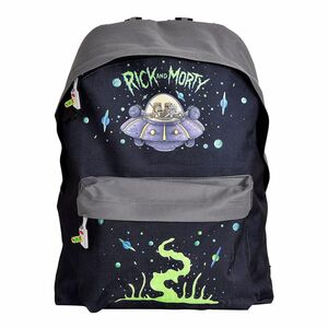 Difuzed Rick & Morty Placement Printed Black Backpack