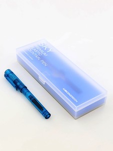 Kaco Plastic Fountain Transparent Blue Pen