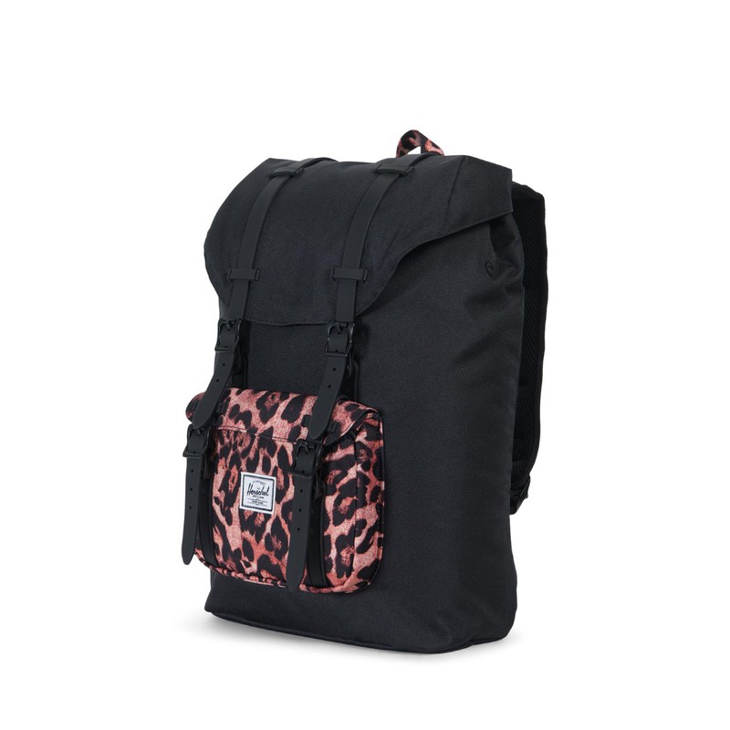 Herschel Little America Black/Desert Cheetah Backpack