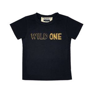 Wee Monster Wild One Kids' T-Shirt Black