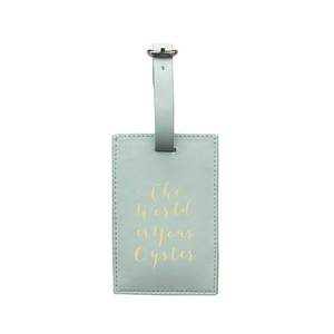 Bombay Duck Luggage Tag The World Is Your Oyster Duck Egg