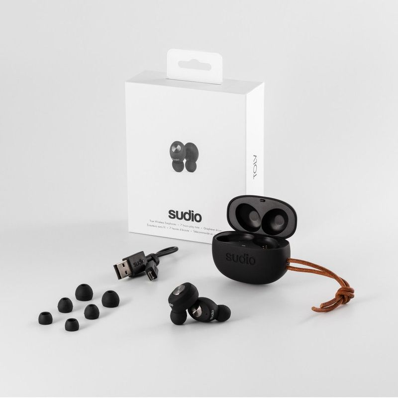 Sudio Tolv True Wireless Earbuds Black