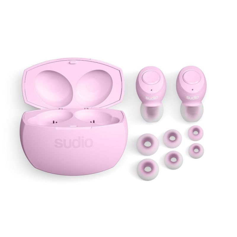 Sudio Tolv R True Wireless Earbuds Pastel Pink