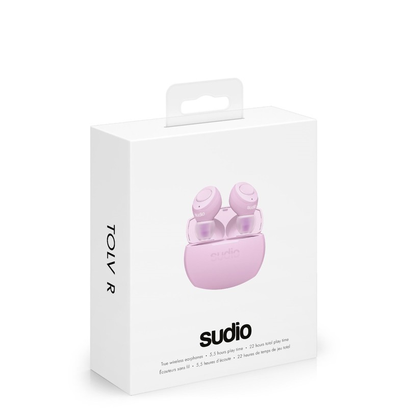 Sudio Tolv R True Wireless Earbuds Pastel Pink
