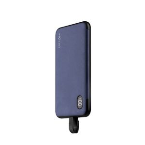 Energea Alu 8000mAh Blue Power Bank with Lightning Cable
