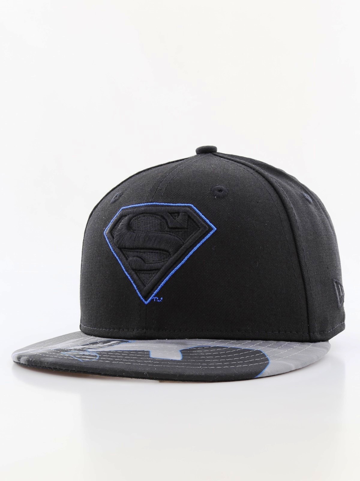 New Era Character Outline Superman Youth Boys Cap Black
