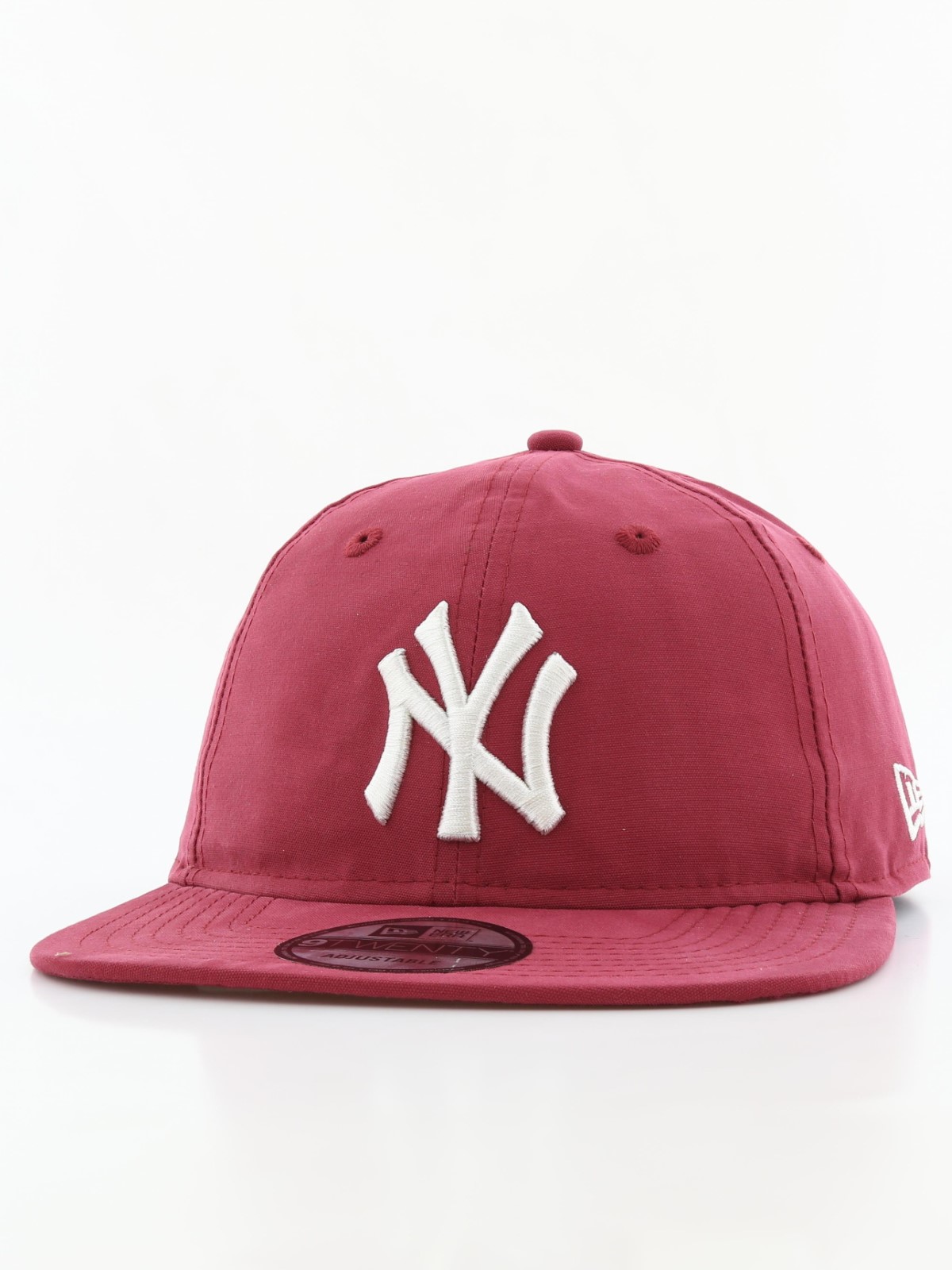 New Era Light Wt Nylon Packable New York Yankees Men's Cap Cardinal/White