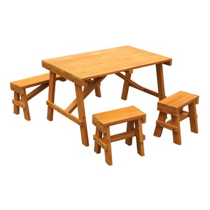 Kidkraft Outdoor Picnic Table Set Amber