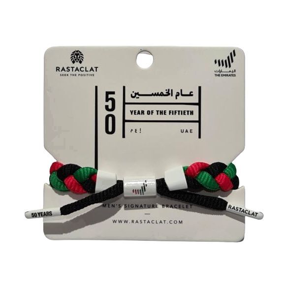 Rastaclat the Emirates 50th Bracelet Black/ Red/ White/ Green OS
