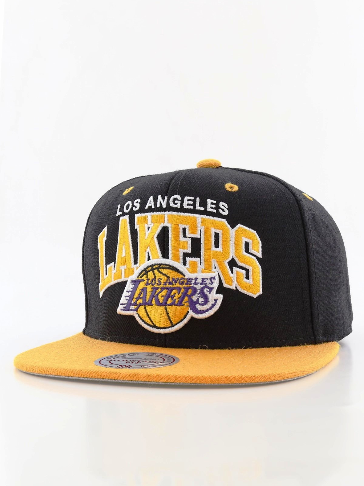 Mitchel & Ness La Lakers Team Arch Snapback Men's Cap Black/Yellow