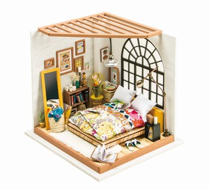 Robotime DIY Dollhouse Kit Alice's Dreamy Bedroom