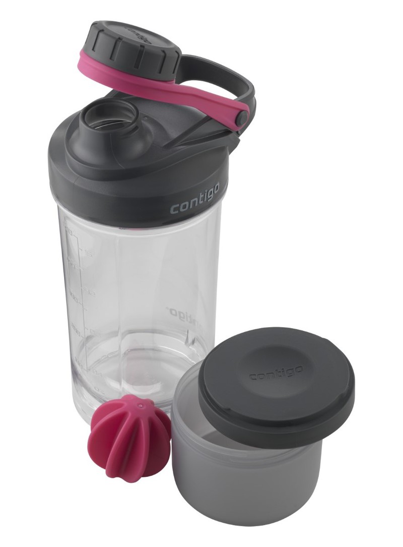 Contigo Shake & Go Fit Compartment 22 Wildberry Pink Water Bottle 700ml
