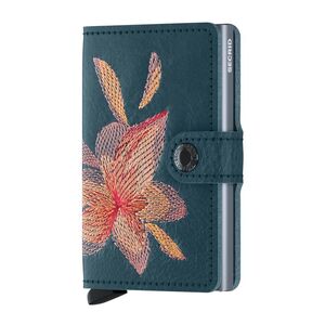Secrid Mini Wallet Stitch Magnolia Petrolio