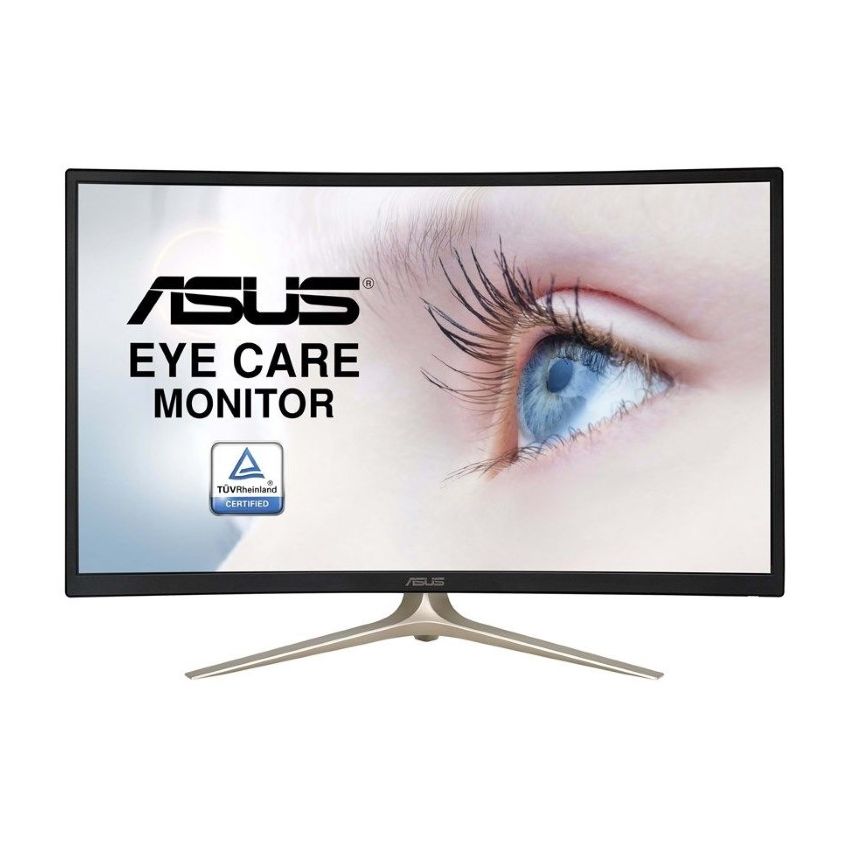 ASUS VA327H Curved FHD 32 Inch Monitor Fhd 1920 x 1080/HDMI/D-Sub/Flicker Free/Low Blue Light