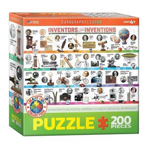 Eurographics Inventors and Their Inventions Kids Jigsaw Puzzle (200 Pieces)