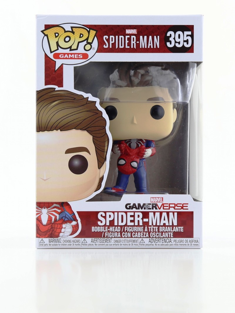 Funko Pop Spider-Man S1 Unmasked Spider-Man Vinyl Figure