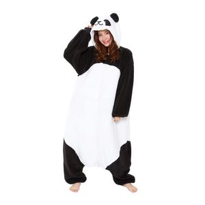 Kigurumi Fluffy Panda Costume White/Black