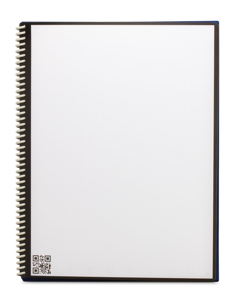 Rocketbook Everlast Letter Dot Grid Reusable Smart Notebook - Dark Blue (8.5 x 11 Inch)