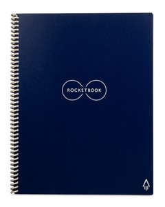 Rocketbook Everlast Executive Dot Grid Reusable Smart Notebook - Dark Blue (6 x 8.8 Inch)