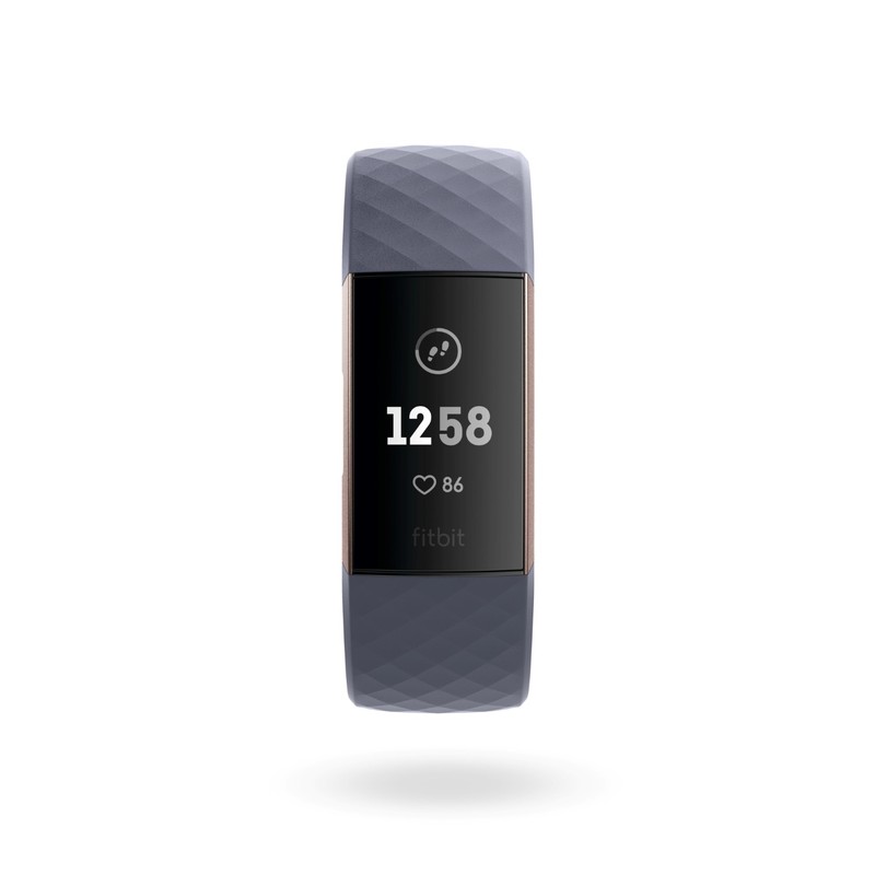Fitbit Charge 3 Rose Gold/Blue Grey Activity Tracker