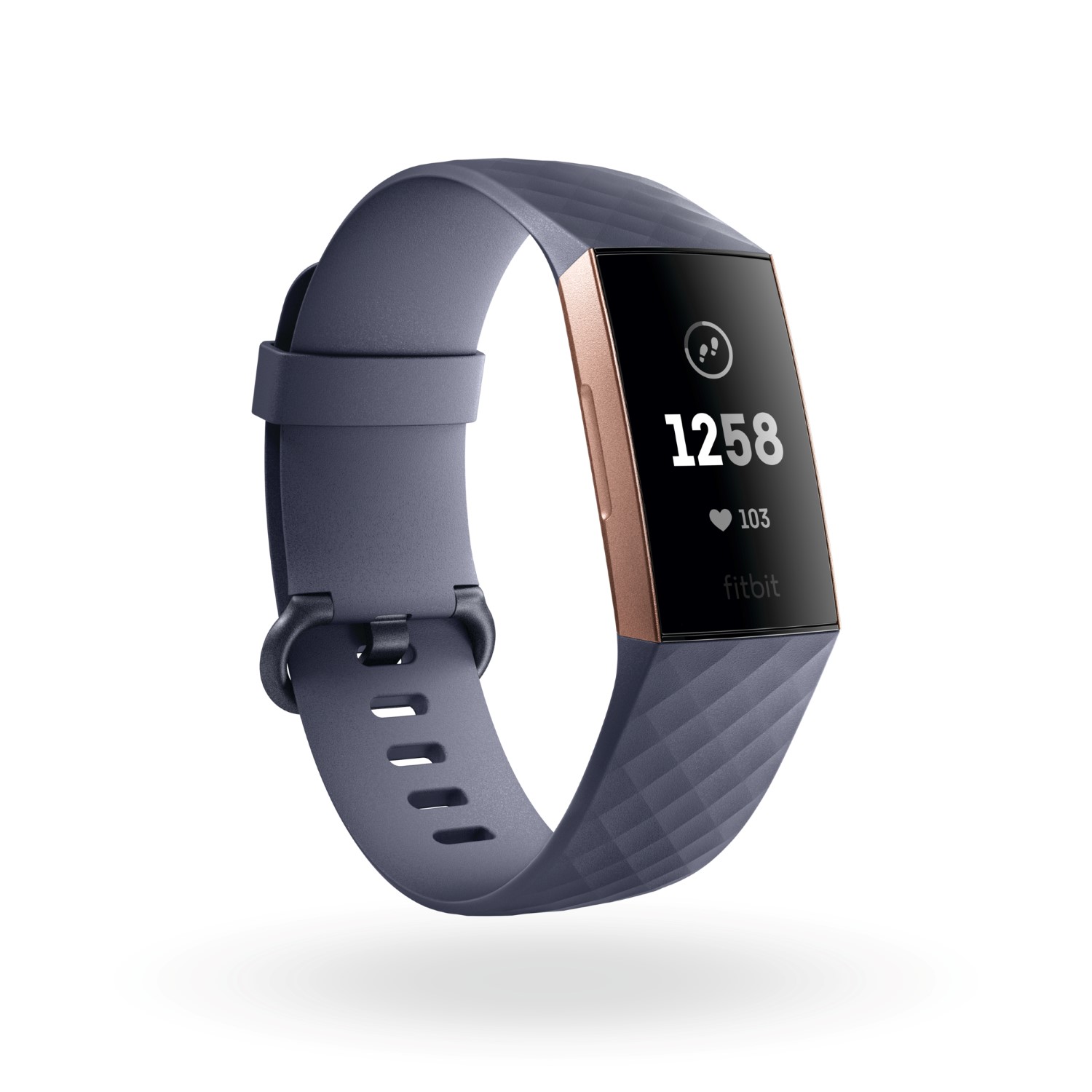 Fitbit Charge 3 Rose Gold/Blue Grey Activity Tracker