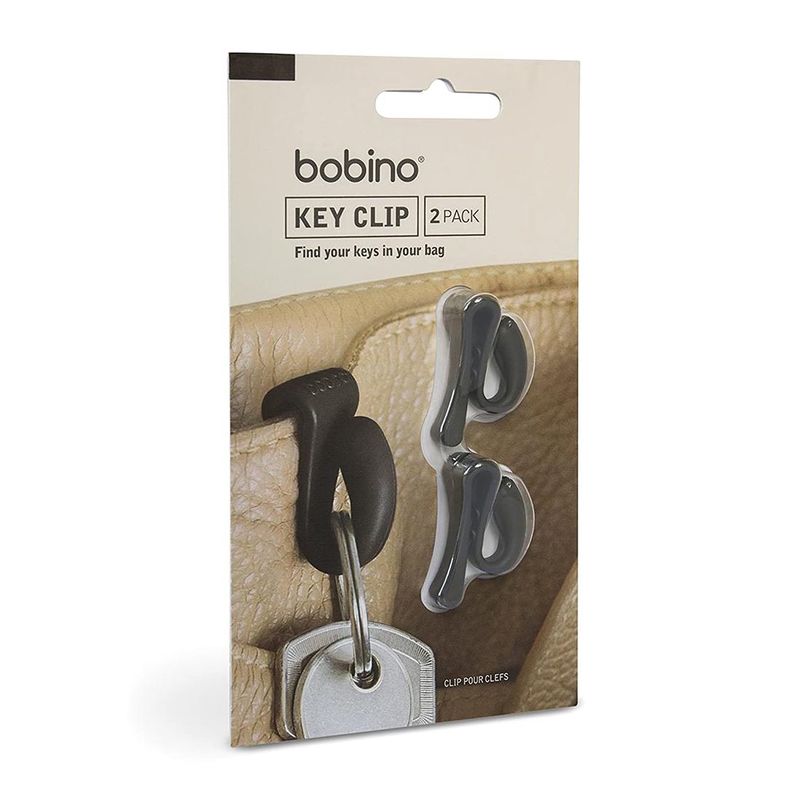 Bobino Key Clip Charcoal Pack of 2