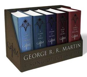 A Game of Thrones Leather-Cloth Boxed Set A Game of Thrones a Clash of Kings a Storm of Swords a Feast for Crows and a Dance with Dragons | George R.R. Martin