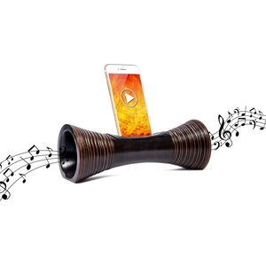 Mangobeat Acoustic Speaker for Smartphones - Striped - 25cm - Maroon