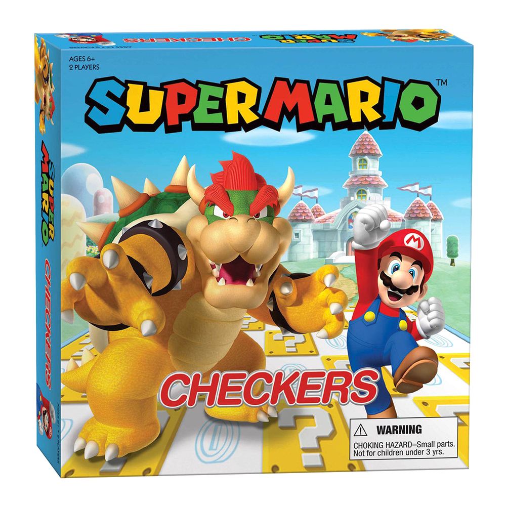 USAopoly Super Mario Vs Bowser Checkers Game