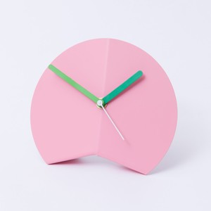 Block Origami Desk Clock Pink