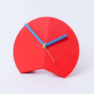 Block Origami Desk Clock Red