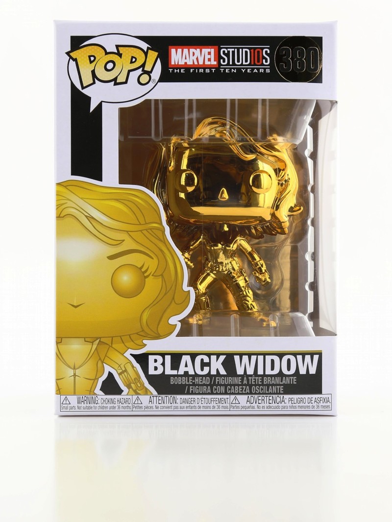 Funko Pop Marvel Studios Black Widow Chrome Vinyl Figure