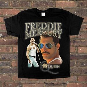 Homage Tees Queen Freddy Mercury Men's T-Shirt Black