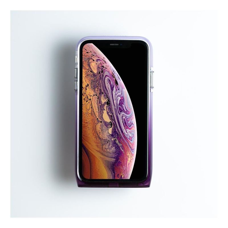 BodyGuardz Harmony Amethyst Case Clear/Purple for iPhone XS Max