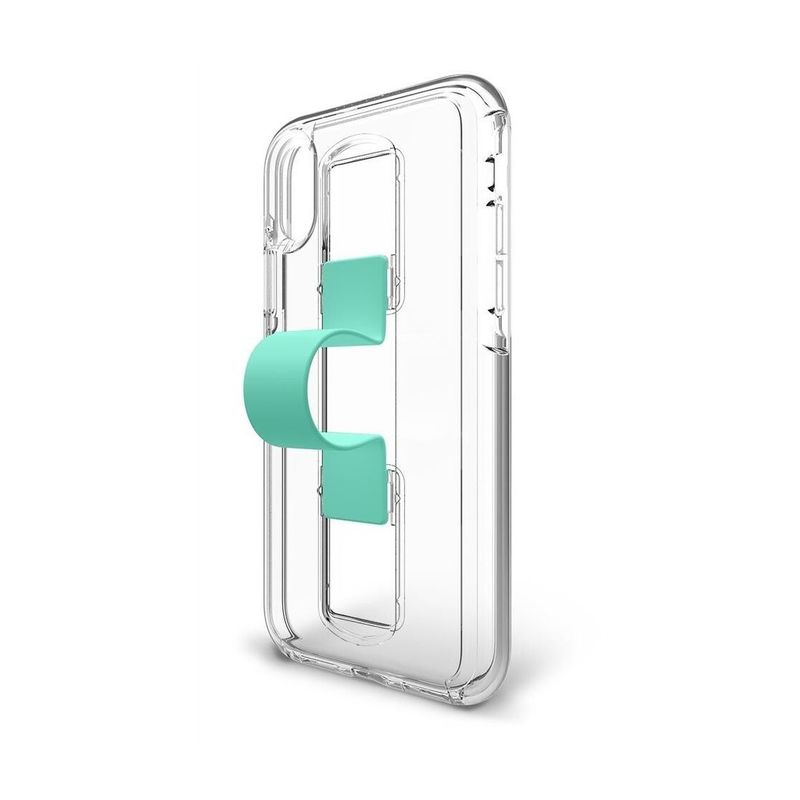 BodyGuardz SlideVue Case Clear/Mint for iPhone XS Max