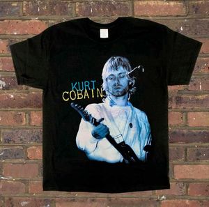 Homage Tees Nirvana Kurt Cobain Men's T-Shirt Black