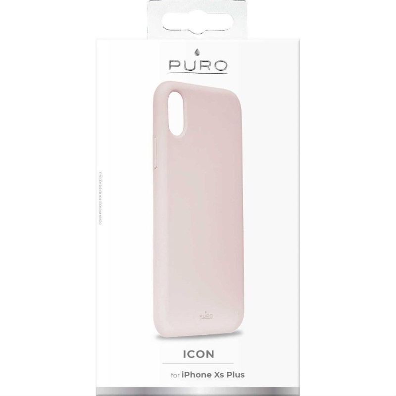 Puro Icon Silicon Case Rose for iPhone XS Max